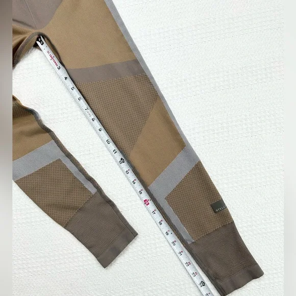 Stella McCartney Adidas Run Knit Tight Size Small, Tan/Taupe, Gray NWT - Picture 12 of 14